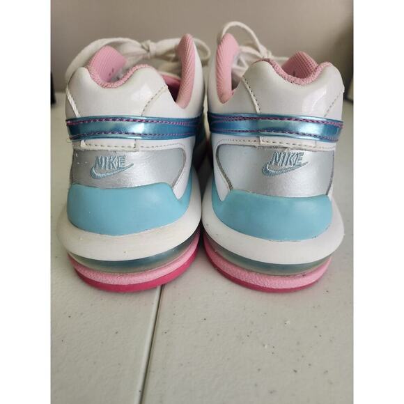 Nike Air max Girls 6Y/ Womens 7-7.5 pink/blue/silver athletic pics for condition - Picture 4 of 11